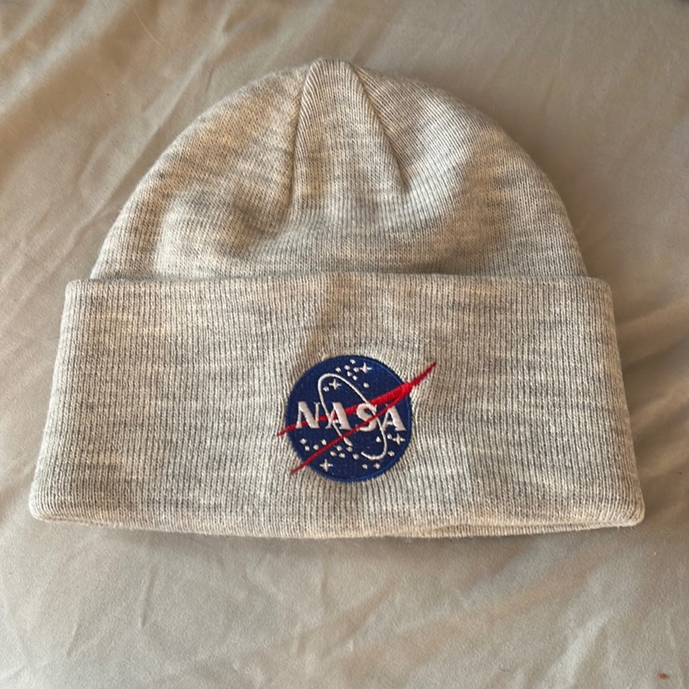 Gray NASA Beanie